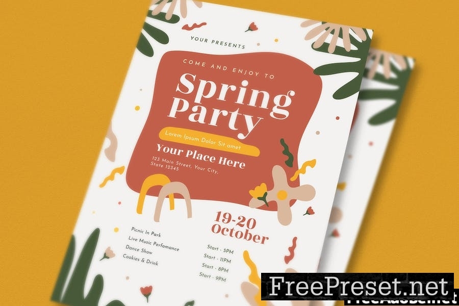 Spring Party Flyer