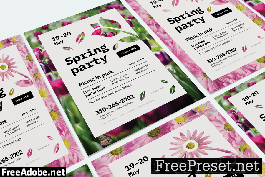 Spring Poster Template 4PJA3X