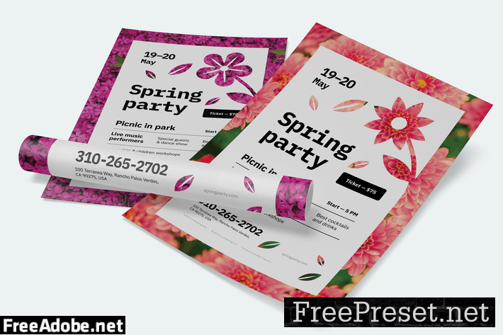 Spring Poster Template 4PJA3X