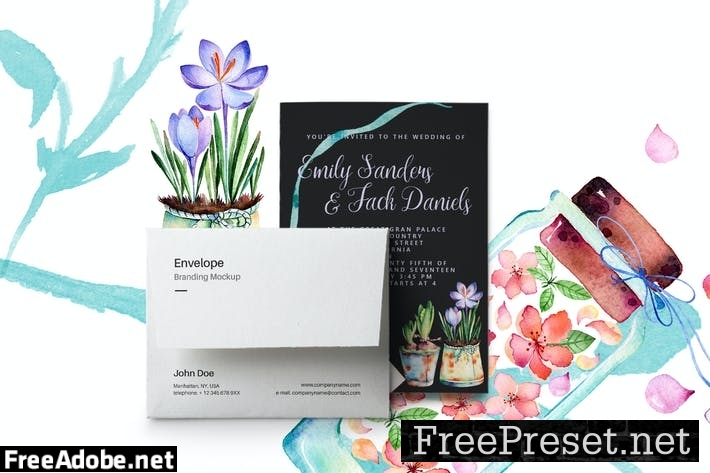 Spring Wedding Invitation Card 58FULJ