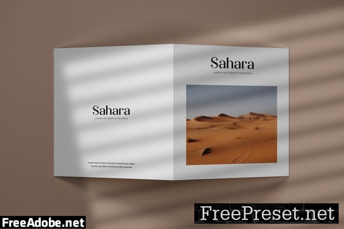 Square Bifold Brochure Mockup JP3ALTV