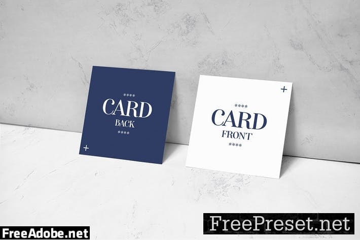 Square Card Mockup 3VRYWYB