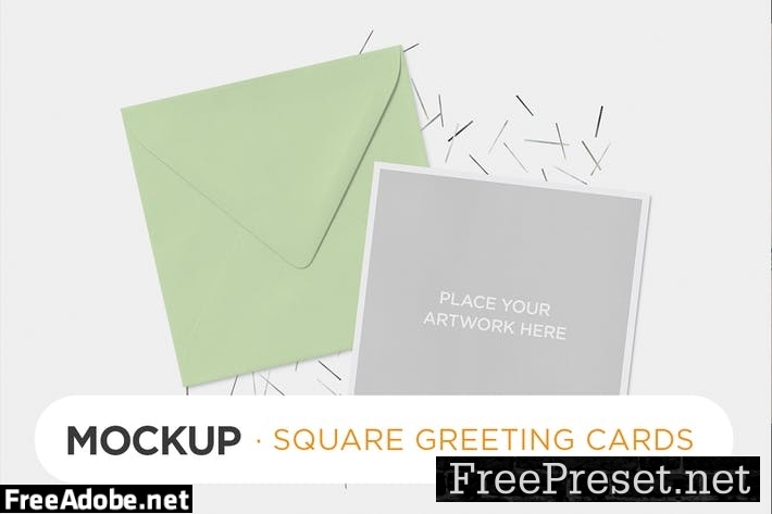 Square Invitation Card Mockups ST4SN2