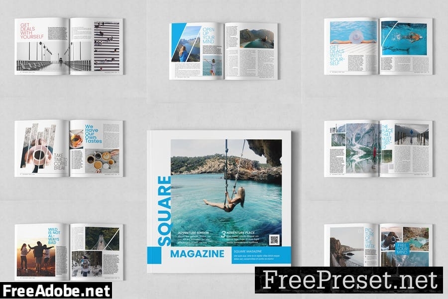 Square Magazine Template 44NJPCL