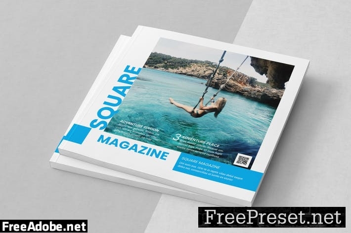 Square Magazine Template 44NJPCL