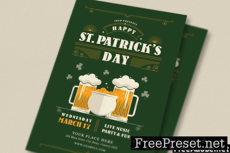 St Patrick Event Flyer Set LBT56UT