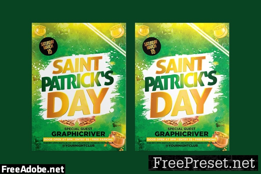 St Patrick's Day Flyer C3A2SNS