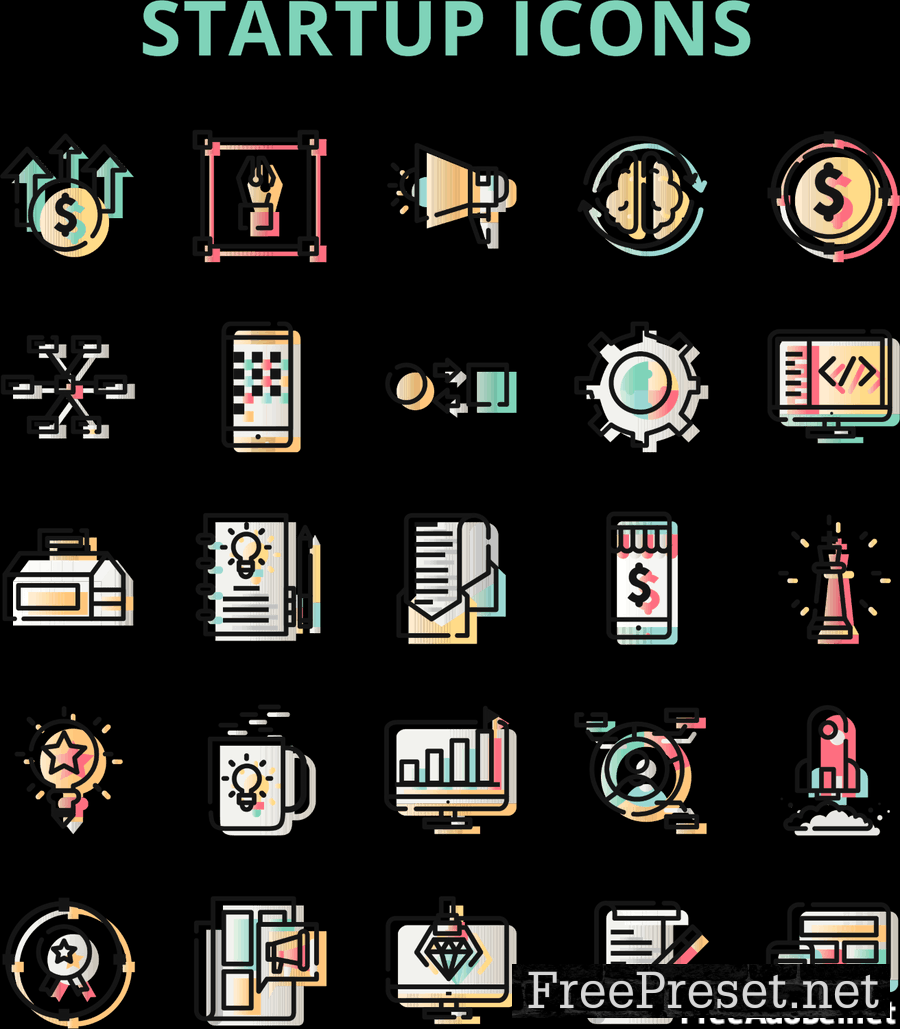 StartUp Icons Set