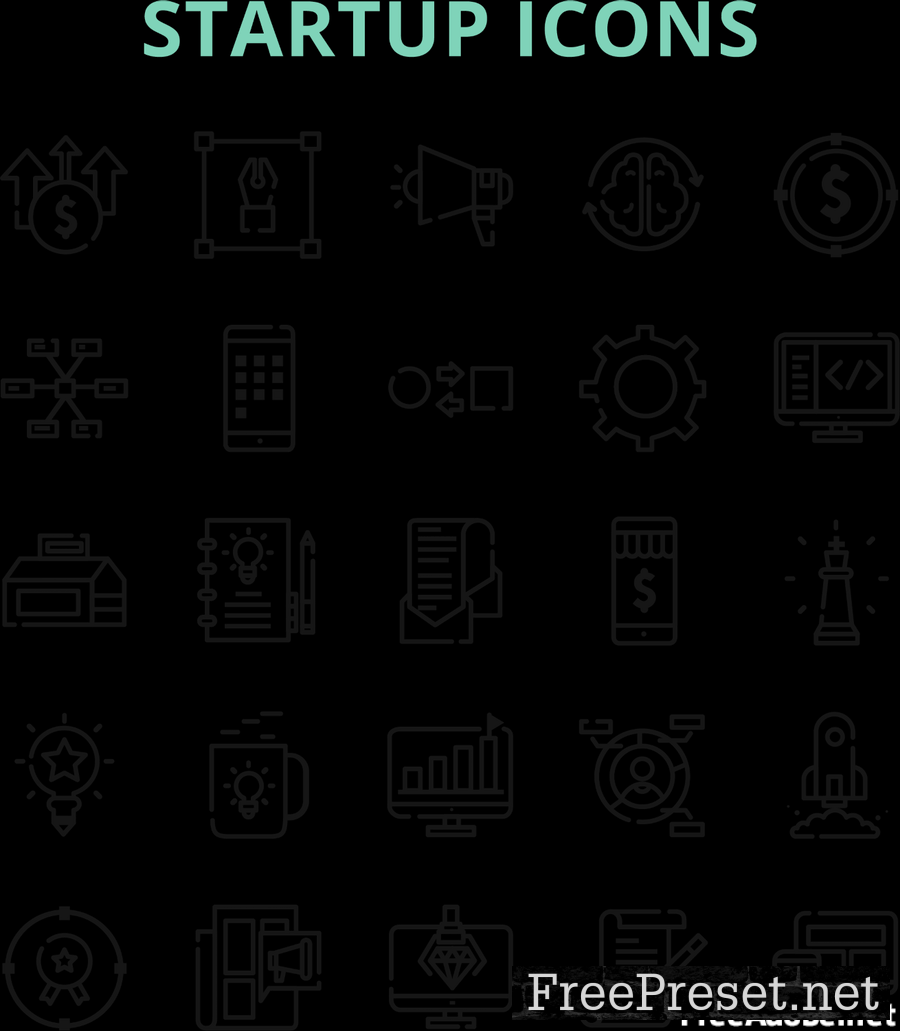 StartUp Icons Set