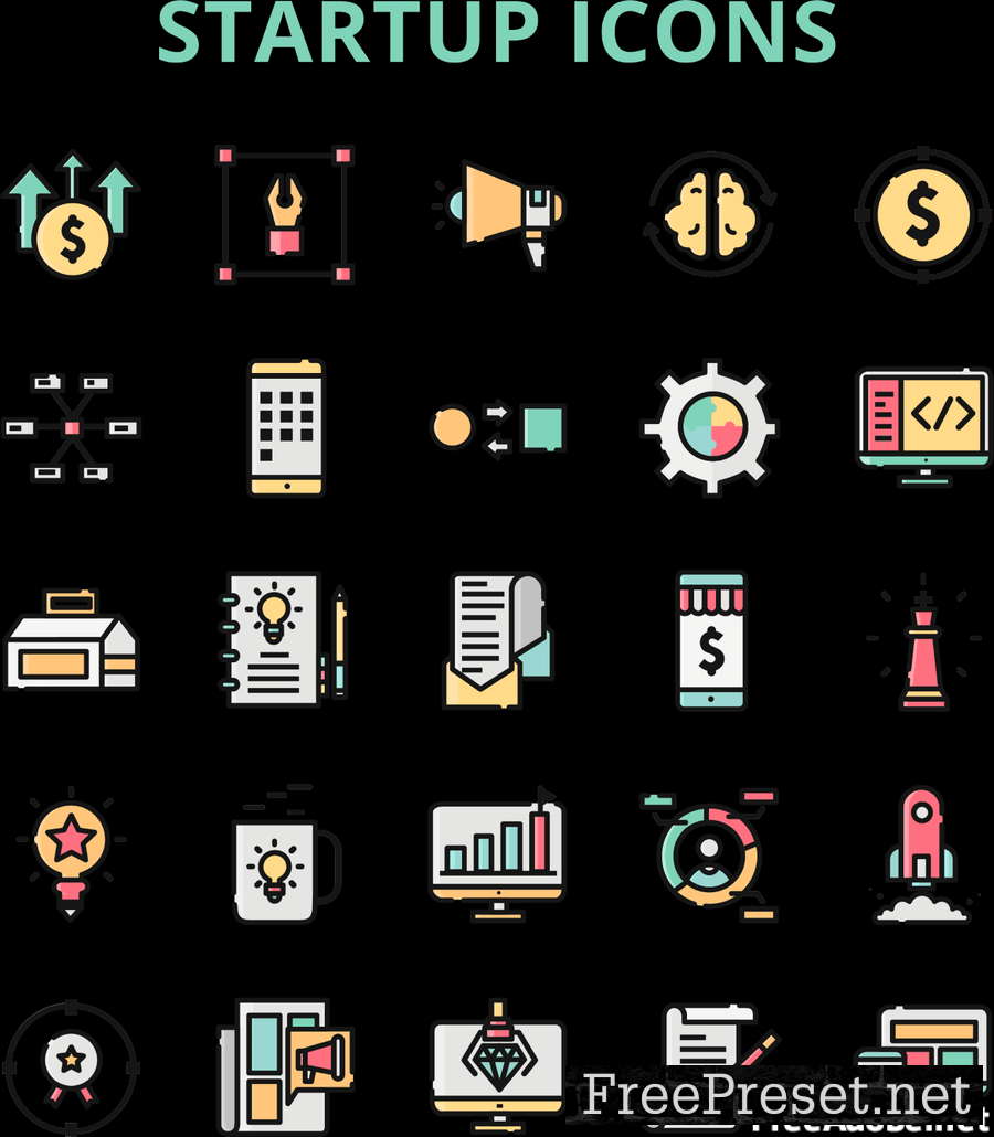 StartUp Icons Set