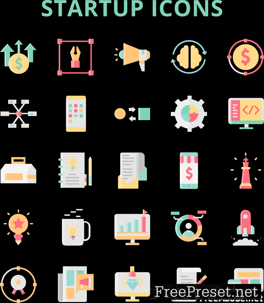 StartUp Icons Set