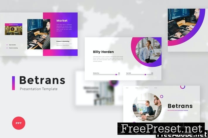 StartUp Pitch Deck PowerPoint Template MH42JEG