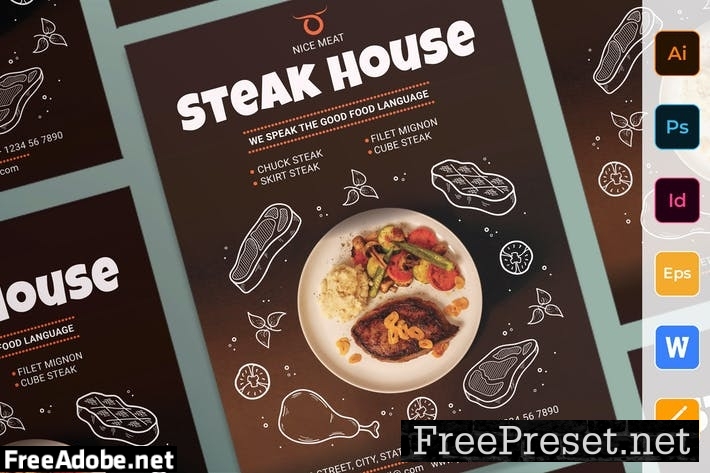 Steak House Poster REU9T2X