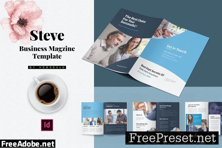 Steve | Business Magzine Template YHCQK3F