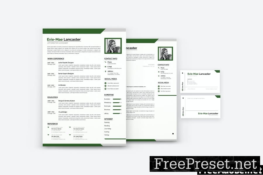 Strategic Design CV Resume Set