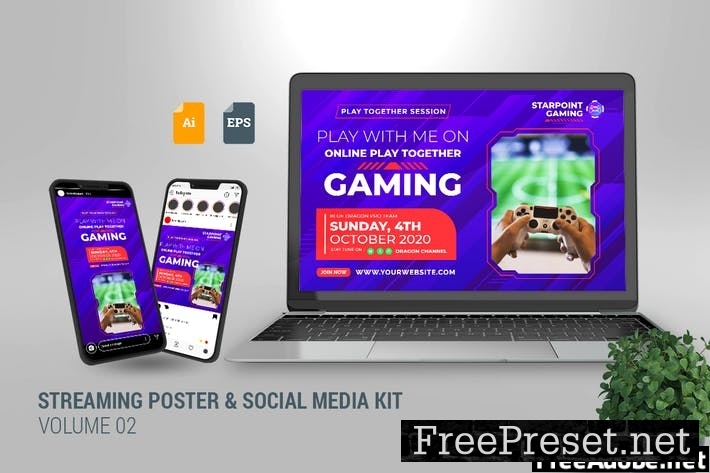 Streaming Poster & Social Media Kit Vol. 02 29UCF4R