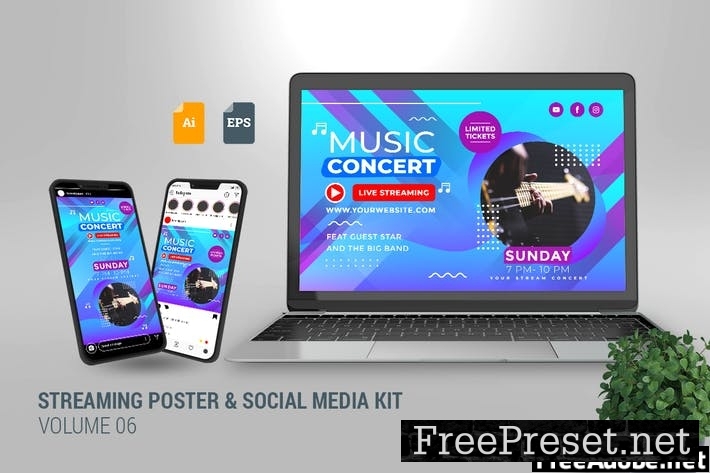 Streaming Poster & Social Media Kit Vol. 06 L49SZ62