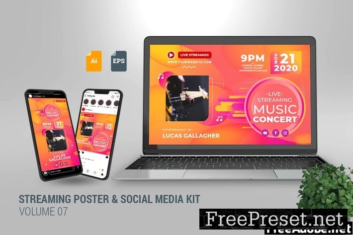 Streaming Poster & Social Media Kit Vol. 07 HSDDPUK