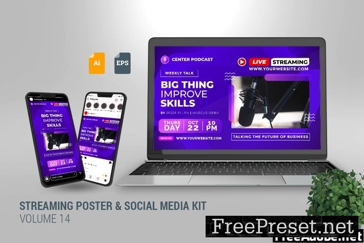 Streaming Poster & Social Media Kit Vol. 14 TVPZB9J