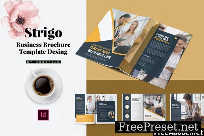 Strigo | Business Brochure Template Design 6KGCPWX