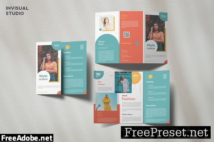 Style Fashion Trifold Brochure Template 75KZQAK