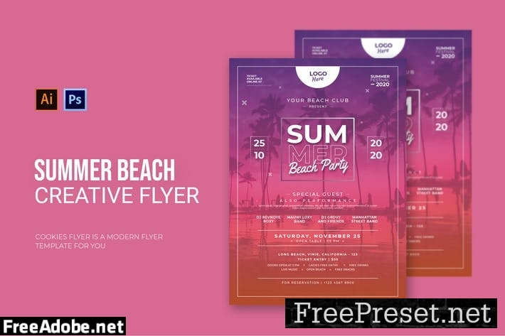 Summer Beach - Flyer EBGWPRP