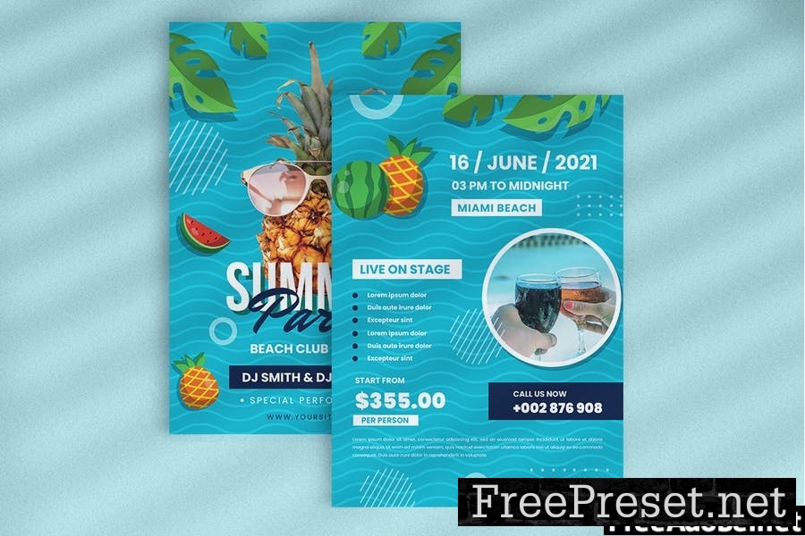 Summer Beach Party Flyer