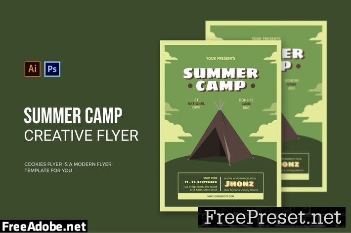 Summer Camp - Flyer CSG5YM2