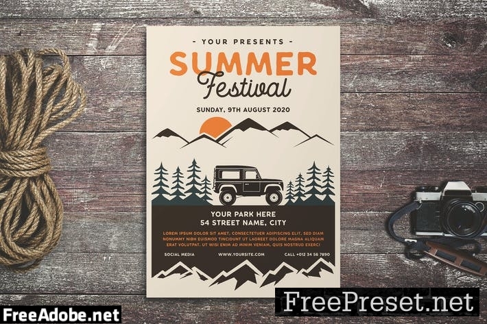 Summer Camp Flyer RJ72LFS