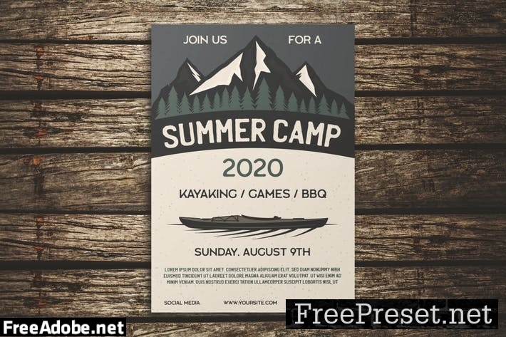 Summer Camping Flyer VDCC8T7