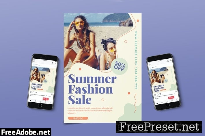 Summer Fashion Sale Flyer DCN87N8