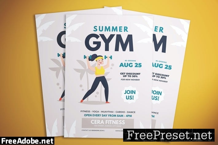 Summer Gym Flyer 2UQPA3M