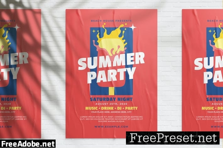 Summer Party Flyer 8JZ9X8M