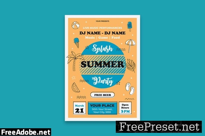 Summer Party Poster GXYFZ4B