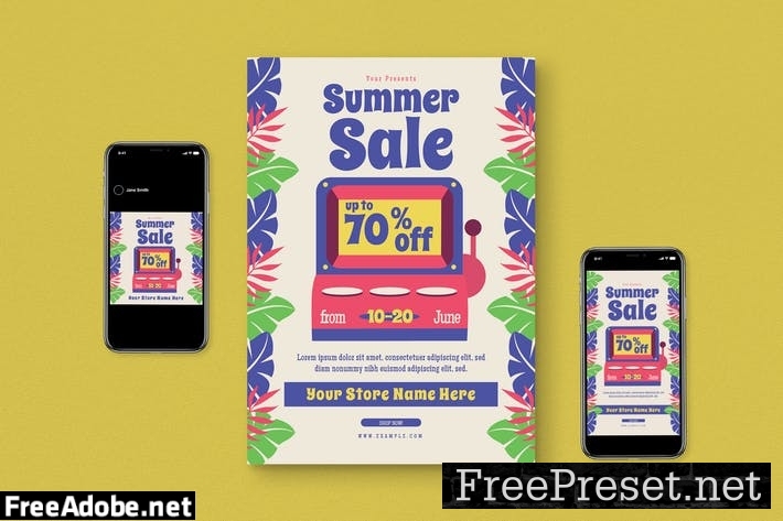 Summer Sale Flyer Pack WMY6E7F