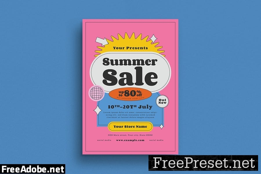 Summer Sale Flyer Set