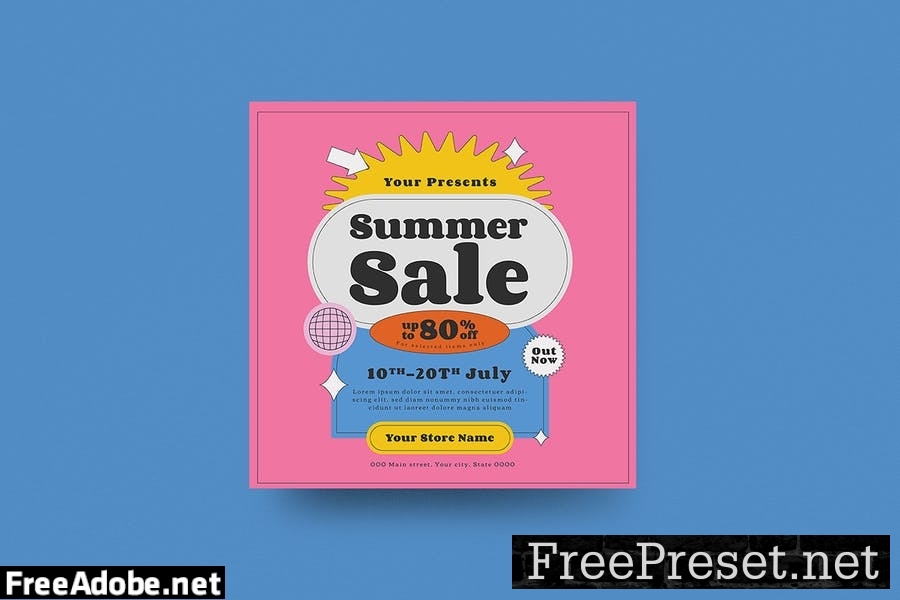 Summer Sale Flyer Set