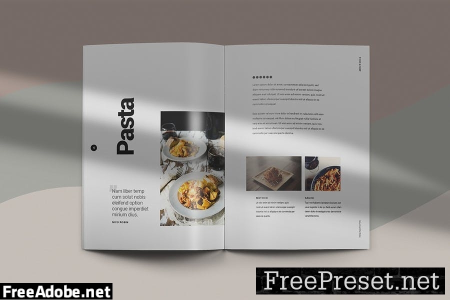 Suntie - Food Brochure Template B2BX84Z