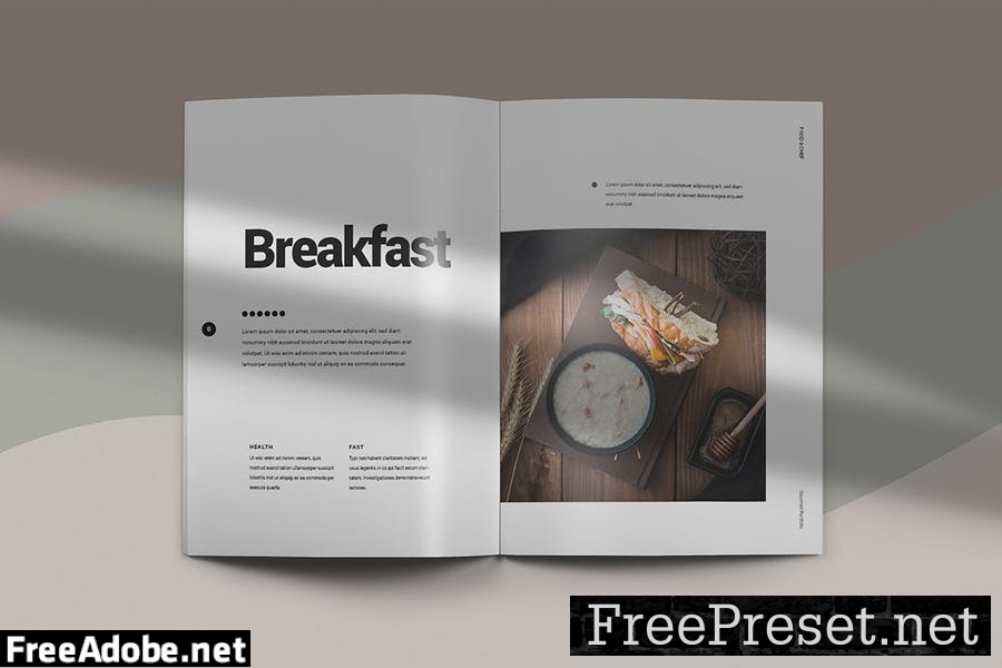 Suntie - Food Brochure Template B2BX84Z