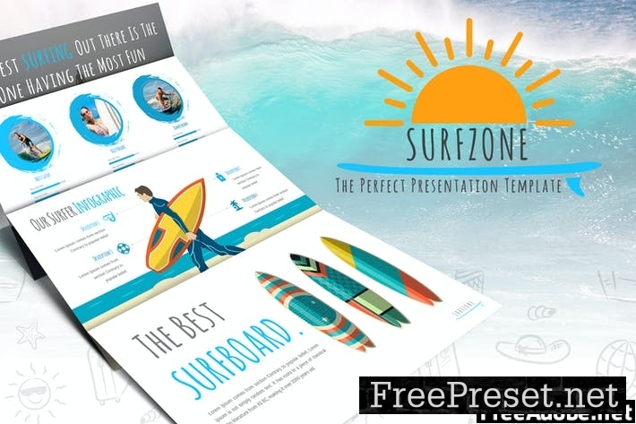 Surfzone - Google Slides Template NEU3TB