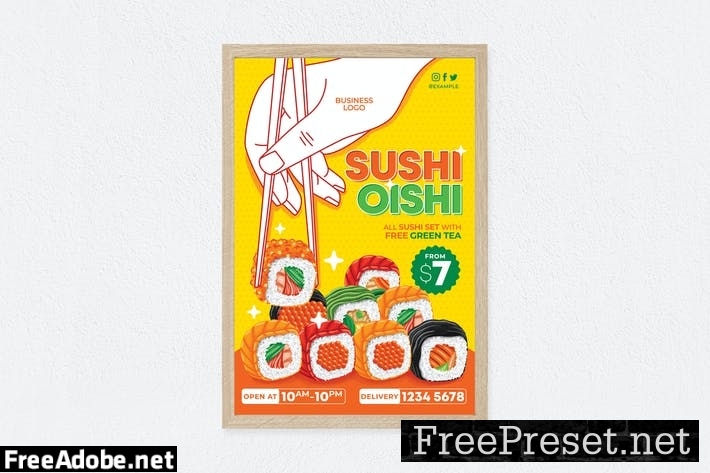 Sushi Oishi Poster D6LFGRD