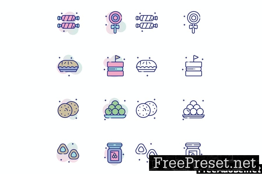 Sweet and Dessert Icon Pack