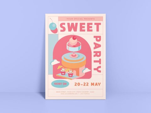 Sweet Party Flyer HD55RCM