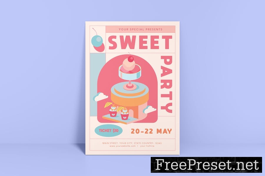Sweet Party Flyer HD55RCM