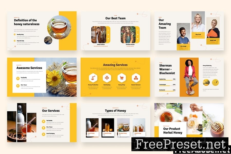 Sweetia - Beekeeping Powerpoint Template UY8ACWW