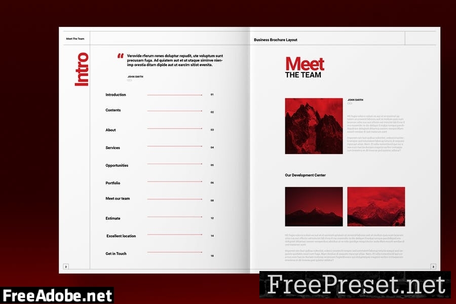 Swiss Style Brochure Template