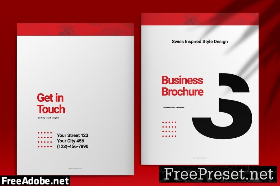 Swiss Style Brochure Template ZA3853C