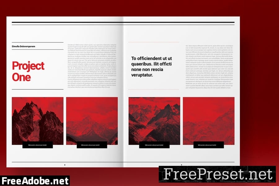 Swiss Style Magazine Template E4TA8VF