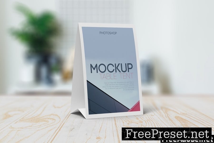 Table Tent Mockup