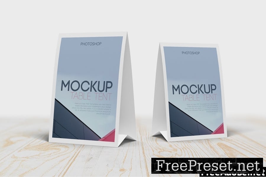 Table Tent Mockup